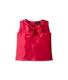 Oscar De La Renta Childrenswear Taffeta Sleeveless Bow Blouse (toddler/little Kids/big Kids) (fuchsia) Girl's Blouse