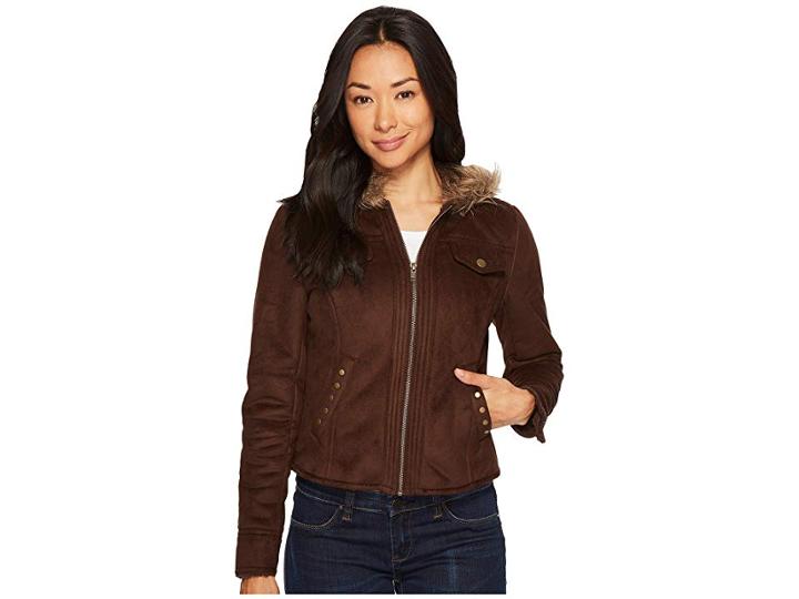Scully Britney Fun Soft Faux Jacket (brown) Women's Coat