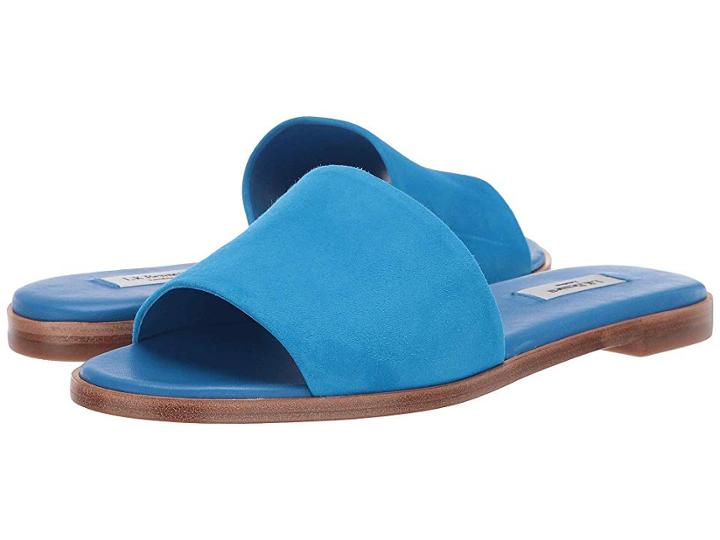 L.k. Bennett Reena Flat Slider (mediterranean Blue) Women's Shoes