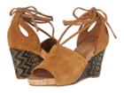 Aerosoles Spring Plush (dark Tan Suede) Women's Wedge Shoes