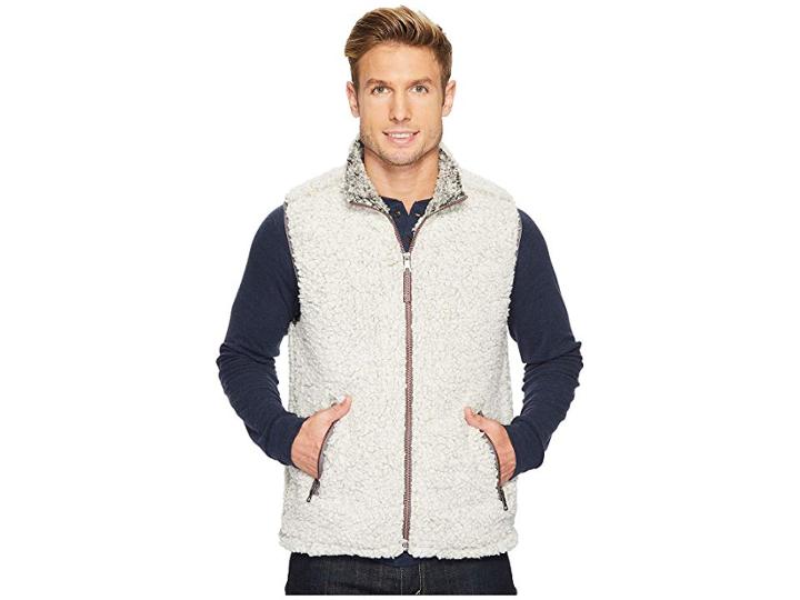 True Grit Frosty Tipped Pile Double Up Vest (putty) Men's Vest