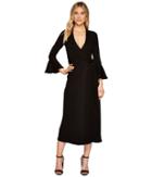 Rachel Pally Luxe Rib Wrap Dress (black) Women's Dress
