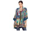 Johnny Was Biza Embroidery Lined Kimono (multi) Women's Clothing