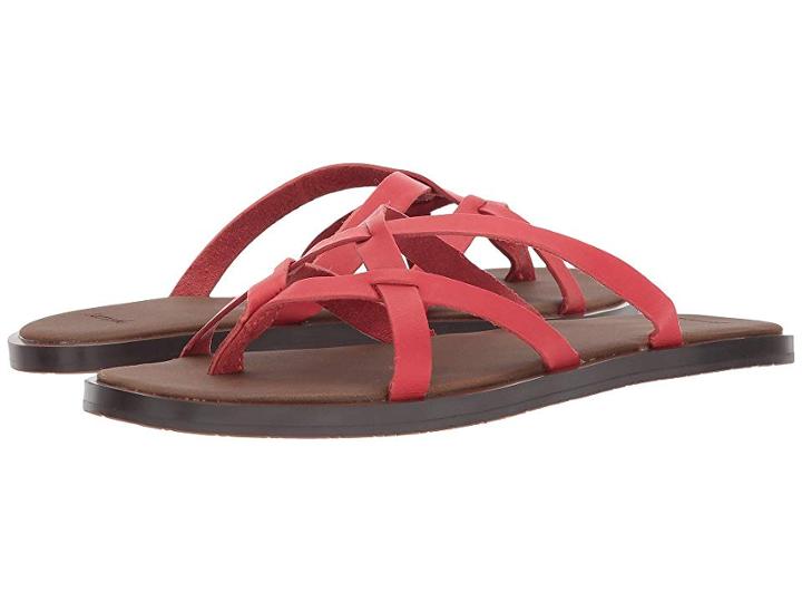 Sanuk Yoga Strappy (tomato) Women's Sandals