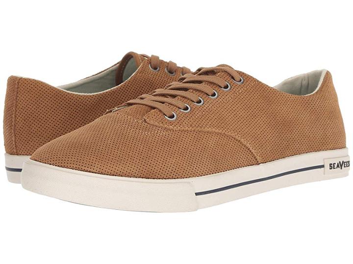 Seavees Hermosa Plimsoll Varsity (golden Brown) Men's Shoes