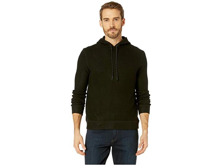 Kenneth Cole New York Comfort Knit Sweatshirt Hoodie (black) Men's Sweater