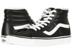 Vans Sk8-hi Reissue ((leather/fleece) Black/true White 2) Skate Shoes