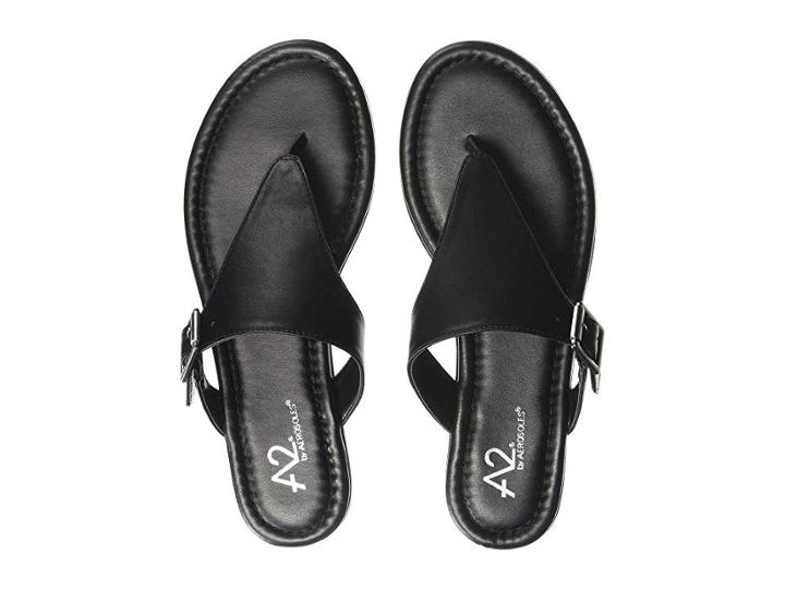 A2 By Aerosoles Drop Down (black Oxford Pu) Women's Sandals