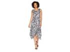 Lauren Ralph Lauren Pure Cotton Jersey Maxi Dress (soft White/polo Black) Women's Dress