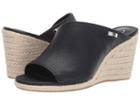 Calvin Klein Beanka (black Tumbled Smooth) Women's Wedge Shoes