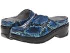 Klogs Como (dark Blue Snake) Women's Clog Shoes