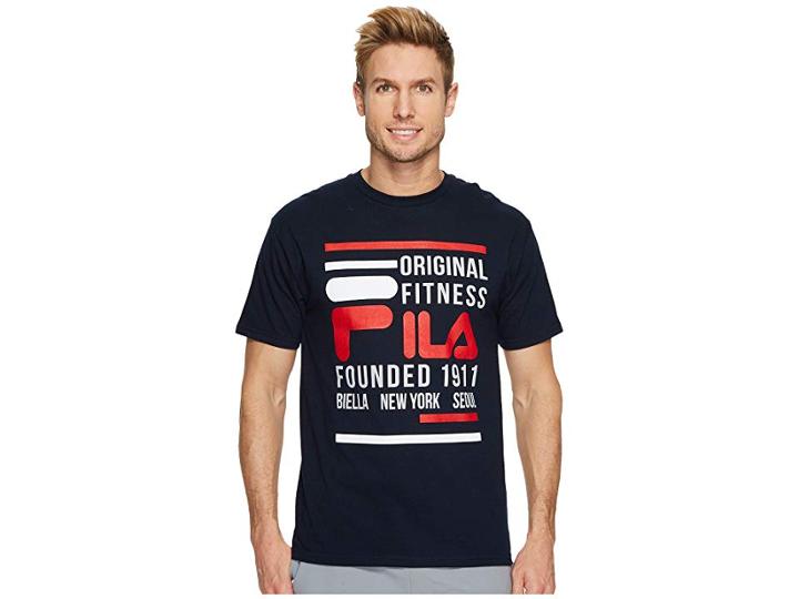 Fila Original Fitness T-shirt (navy) Men's Clothing