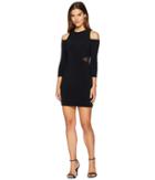 Bebe Lacing Cut Out Dress (black) Women's Dress
