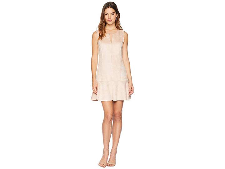 Bcbgmaxazria Flare Skirt Dress (bare Pink) Women's Dress