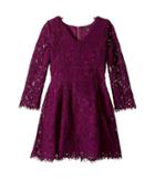 Ella Moss Girl Gwen All Over Lace Dress (big Kids) (violet) Girl's Dress