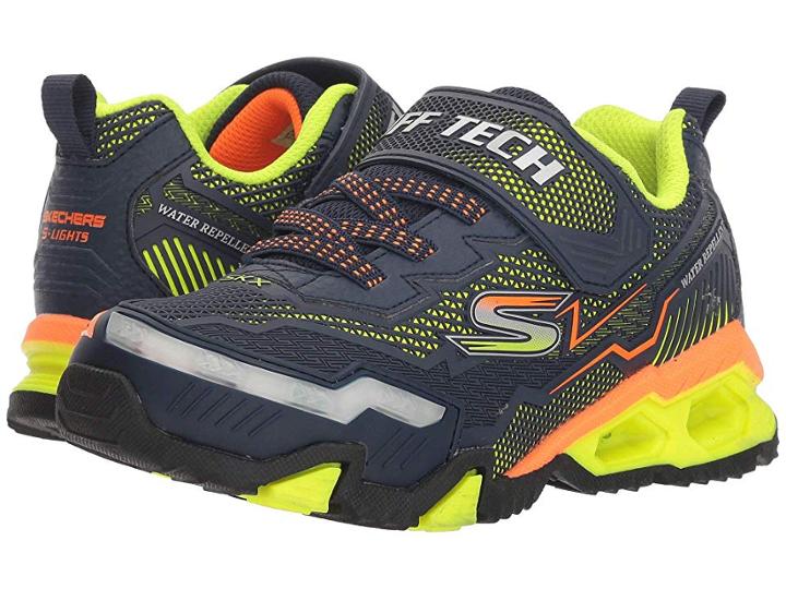 Skechers Kids Hydro Lights 90715l Lights (little Kid/big Kid) (nayv/yellow) Boy's Shoes