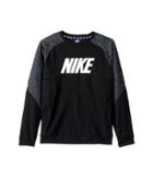 Nike Kids Sportswear Advance 15 Crew (little Kids/big Kids) (black/black/white) Boy's Long Sleeve Pullover