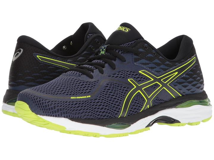 Asics Gel-cumulus(r) 19 (indigo Blue/black/safety Yellow) Men's Running Shoes