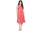 Tahari By Asl Petite Sleeveless Chemical Lace Fit And Flare Midi (watermelon) Women's Dress