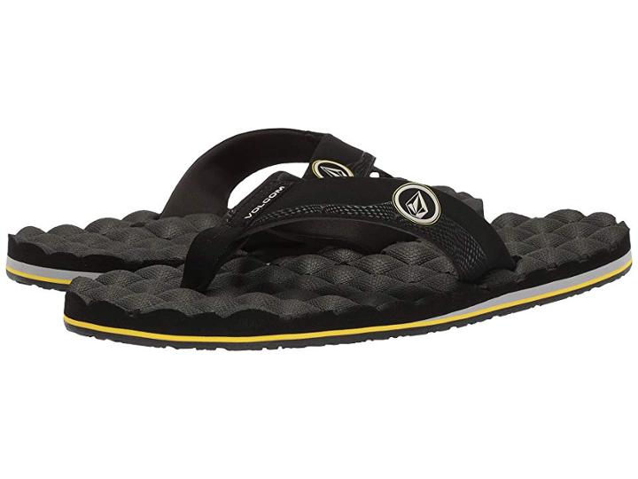 Volcom Recliner (sulfur/black) Men's Sandals