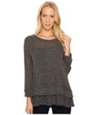 Nally & Millie Double Band Knit Top (rabbit) Women's Clothing