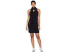 Jamie Sadock Crunchy Sleeveless Dress With Panty (jet Black) Women's Dress