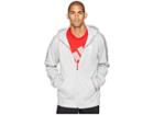 Adidas Team Issue Full Zip Fleece Hoodie (grey Two Metallic) Men's Sweatshirt