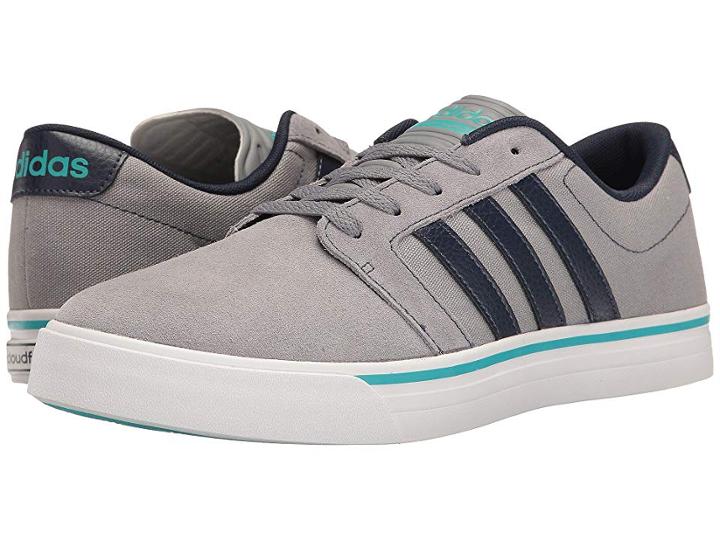 Adidas Cloudfoam Super Skate (grey/navy/energy Blue) Men's Skate Shoes