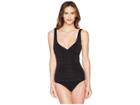 Heidi Klein Body D-g Ruched One-piece (black) Women's Swimsuits One Piece