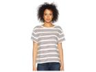 Pendleton Soft Stripe Cotton Tee (marshmallow/winetasting) Women's T Shirt