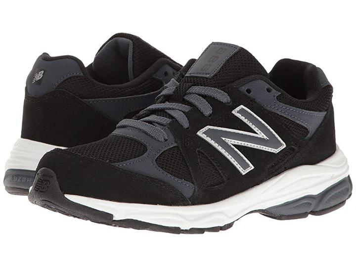 New Balance Kids Kj888v1 (big Kid) (black/grey) Boys Shoes