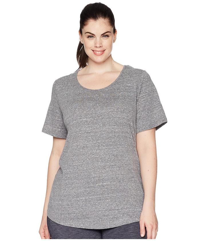 Aventura Clothing Plus Size Dharma Short Sleeve Top (black) Women's Clothing