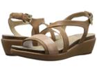 Geox W Abbie 5 (dark Skin/rose Gold) Women's Sandals