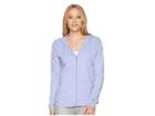 White Sierra Bug Free Jersey Full Zip Hoodie (light Iris) Women's Sweatshirt