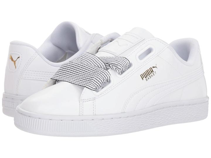 Puma Basket Heart (puma White/puma White) Women's Lace Up Casual Shoes