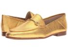 Sam Edelman Loraine (exotic Gold Soft Crinkle Metallic Leather) Women's Dress Sandals