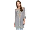 Johnny Was Olive Blossom Tunic (cloudburst) Women's Blouse