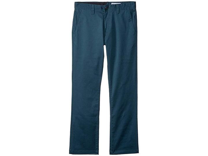 Volcom Kids Frickin Modern Stretch Chino Pants (big Kids) (navy Green) Boy's Casual Pants