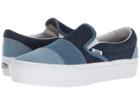 Vans Slip-on Platform Sf (patchwork Denim) Skate Shoes