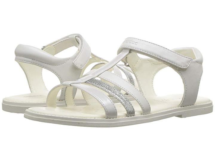 Geox Kids Karly 17 (little Kid/big Kid) (white) Girl's Shoes