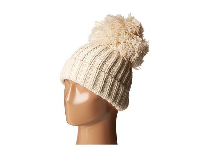 Bcbgmaxazria Monster Pom Hat (ivory) Caps