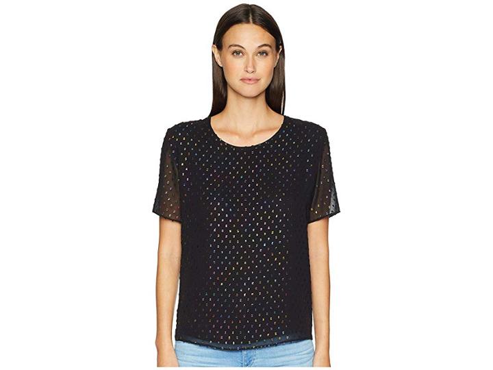 Paul Smith Sparkle Dot Top (black) Women's Blouse