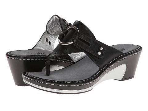 Alegria Lola (black) Women's Wedge Shoes
