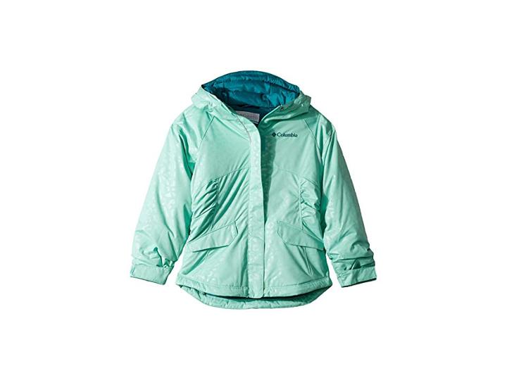 Columbia Kids Razzmadazzletm Jacket (little Kids/big Kids) (pixie Emboss/emerald) Girl's Coat