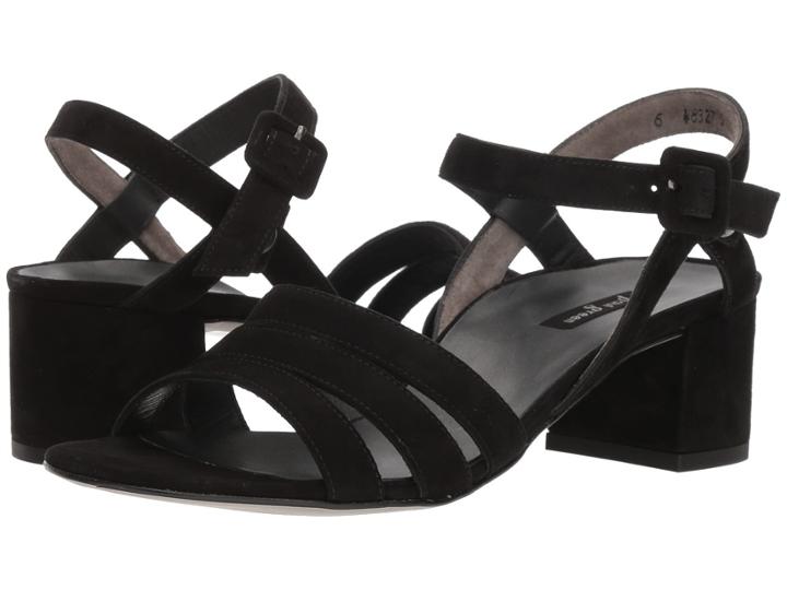 Paul Green Rosemary (black Suede) Women's Dress Sandals