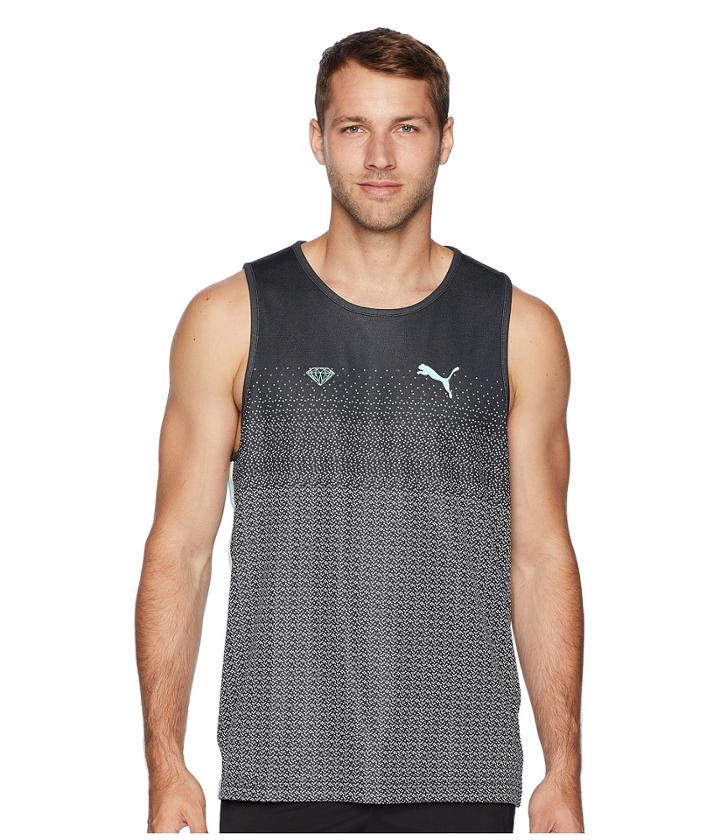 Puma Puma X Diamond Tank Top (puma Black) Men's Sleeveless