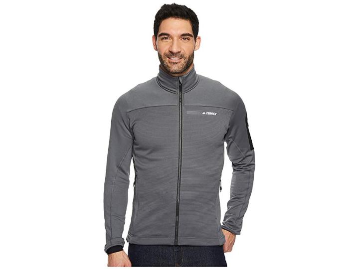 Adidas Outdoor Terrex Stockhorn Fleece Jacket (grey Five) Men's Coat