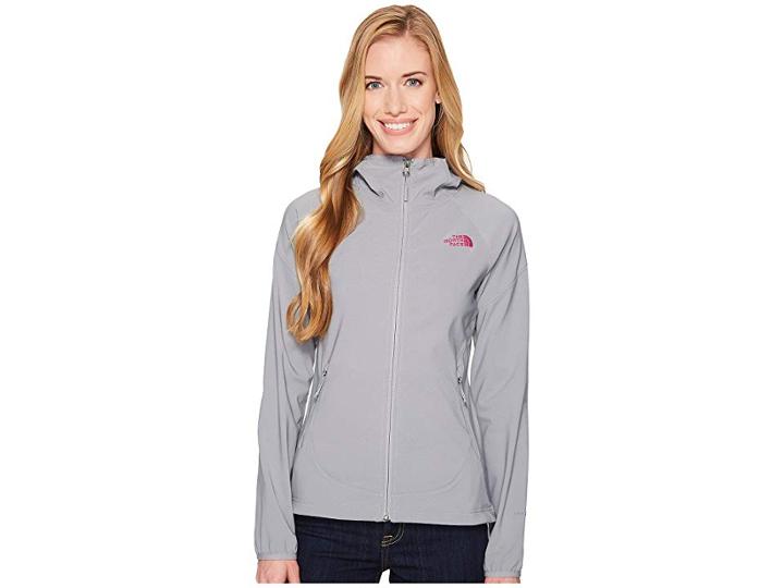 The North Face Nimble Hoodie (mid Grey/violet Pink) Women's Coat