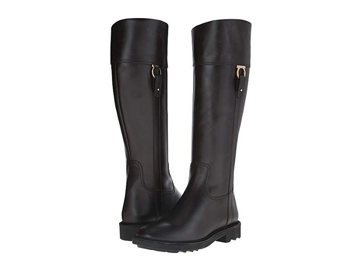 Salvatore Ferragamo Tall Calfskin Boot (cacao Cachem Calf) Women's Zip Boots
