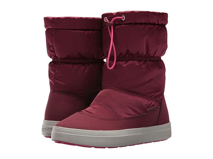 Crocs Lodge Point Shiny Pull-on (garnet/candy Pink) Women's Boots